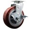 Service Caster 6 Inch Poly on Polyolefin Swivel Caster with Ball Bearing and Brake SCC SCC-20S620-PPUB-TLB - alternate 1