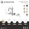 Kingston Brass Double-Handle Wall Mount Bathroom Faucet, Brushed Brass KS1227BPL - alternate 2