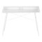 Homeroots 47" White Wood and Metal Parsons Computer Desk 489835 - alternate 1