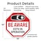 Signmission Be Aware CCTV In Operation, 18 Inch X 18 Inch, Plastic Sign OC-P-18-32 - alternate 3