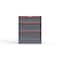 Strong Hold 3 drawer cabinet - (1x 7ft, 2x 10ft) - Red accents - Keyed Alike S3036-PPAAS-0305DS - alternate 1