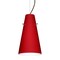 Besa Lighting Cierro Cable Pendant, Ruby Matte, Bronze Finish, 1x100W Incandescent 1KX-4124RM-BR - alternate 1