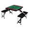Picnic Time Family Of Brands Stanford Cardinal - Football Field - Picnic Table Portable Folding Table, Black 811-00-175-535-0 - alternate 1