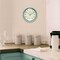 Infinity Instruments Retro Round Metal Wall Clock, Pastel Green, 9.5 in 10940PG - alternate 2