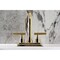Kingston Brass Double-Handle 4" Centerset Bathroom Faucet with Brass Pop-Up, Polished Brass KS6642CML - alternate 2