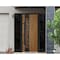 Vdomdoors Steel Door Deux 6678 Natural Oak 2 Sidelight Exterior Windows Sidelites/ Entry Door Painted W16+36+ DEUX6678EXD-OAK-W16+36+16 x H80-RH-I - alternate 3