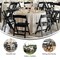 Flash Furniture HERCULES Kids Black Resin Folding Chairs with Black Vinyl Padded Seat, 10PK 10-LE-L-1K-BK-GG - alternate 2