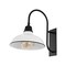 Jonathan Y Stanley 12.25" 1-Light Farmhouse Industrial Iron LED Gooseneck Arm Outdoor Sconce, White JYL7614A - alternate 3