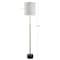 Jonathan Y Crosby 66" Adjustable Height Metal LED Floor Lamp, Brass/Black Marble JYL6004A - alternate 2