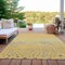 Homeroots 3' X 5' Yellow And Gold Abstract Washable Indoor Outdoor Area Rug 609468 - alternate 3