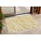 Homeroots 2' X 3' Gold and White Abstract Washable Non Skid Indoor Outdoor Area Rug 559262 - alternate 1