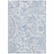 Homeroots 10' X 14' Sky Blue Denim Blue And Ivory Paisley Washable Indoor Outdoor Area Rug 588665 - alternate 4