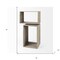 Homeroots Set of Two Brown Solid and Manufactured Wood Two Tier Floating Bookcase, 2PK 392231 - alternate 3