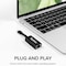 Plugable Technologies USB C TO ETHERNET ADAPTER, DRIVERLESS FAST & RELIABLE GIGABIT SPEED, THUNDERBOLT USBC-TE1000 - alternate 2