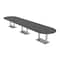 Skutchi Designs Racetrack Conference Table With Power Unit, 48 in W, 192 in L, Grey HAR-RAC-48X192-DOU-WA7949-NA - alternate 1
