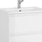 Homeroots 24" White Wood Freestanding Bathroom Vanity With White Sink And Three Drawers 624131 - alternate 2