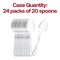 Smarty Had A Party Clear Baroque Disposable Plastic Dinner Spoons, 480PK 8330-CL-CASE - alternate 2