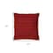 Homeroots Set of Two 20" Red Cotton And Jute Throw Pillows with Texture, 2PK 554566 - alternate 3