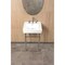 Kingston Brass 20" Porcelain Console Sink Set with Faucet and Plumbing Trim Kit in White/Polished Chrome CKVPB2018W81 - alternate 3