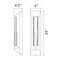 Cwi Lighting Curva Integrated LED 24in Sand Black Outdoor Wall Light with Handcrafted Glass 1725W24-1-101-B - alternate 4