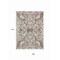 Homeroots 9' X 12' Taupe And Ivory Damask Washable Indoor Outdoor Area Rug 614465 - alternate 3