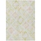 Homeroots 3' X 5' Pink Green And Beige Geometric Washable Indoor Outdoor Area Rug 603490 - alternate 3