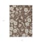 Homeroots 3' X 5' Brown And Beige Floral Washable Indoor Outdoor Area Rug 599868 - alternate 3