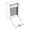 Mail Boss Olympus Locking Wall-Mount Drop Box, Granite, 16-Gauge Steel 805930 - alternate 2