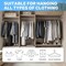 Simple Deluxe Velvet Hangers, Space Saving Heavy Duty Clothes Hangers, Non-Slip Closet Hanger, Black, 70PK HKHANGVELVET70BLK - alternate 2