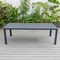 Leisuremod Chelsea Aluminum Outdoor 87in Dining Table, Black CT87BL - alternate 2