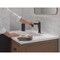 Delta Nicoli Single Handle Pull-Down Bathroom Faucet, 7.31 in, Matte Black / Champagne Bronze 15849LF-GZPD - alternate 2