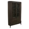 Homeroots 48in Espresso and Black Solid Wood and Iron Accent Cabinet With Four Doors 619968 - alternate 2