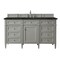 James Martin Vanities Brittany 60" Single Vanity, Urban Gray, w/ 3 CM Phantome Eclos Top 650-V60S-UGR-3PHT - alternate 1