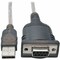 Tripp Lite 18IN USB TO NULL MODEM RS232 DB9 ADAPTER FTDI, COM RETENTION M/F U209-18N-NULL - alternate 1
