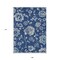 Homeroots 9' X 12' Navy Blue And Gray Floral Washable Indoor Outdoor Area Rug 589486 - alternate 2