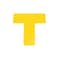 Safetytac SafetyTac Tfts (Rounded) - Yellow, 25-Pack, 6in x 6in x 2in STT601 - alternate 1