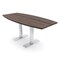 Skutchi Designs 6 Person Conference Table With Power Unit | 6' Boat Table | Harmony Series HAR-BOT-36X72-T-H3041-NA - alternate 1