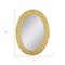 Homeroots 46" Gold Oval Accent Mirror 632805 - alternate 2