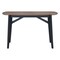Homeroots 48" Espresso and Black Solid Wood Oval Console Table 668874 - alternate 2