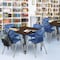 Regency Square Kee Adjustable Classroom Table W/ 4 Andy Stack Chairs, 48 in W, 48 in L, Neo Walnut TB4848NWAPBK40NV - alternate 3