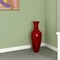 Uniquewise Red Modern 37 inch Tall Classic Bamboo Floor Vase Handmade for Dried Flowers Branches Fillers QI003243.N - alternate 3