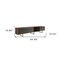 Homeroots 94in Gray Solid and Manufactured Wood Enclosed and Open Storage TV Stand 370437 - alternate 2
