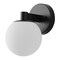 Jonathan Y Modernist Globe 5.75" 1-Light Metal/Frosted Glass Modern Contemporary LED Vanity, Black JYL3540B - alternate 3