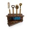 Picnic Time Family Of Brands NFL Carolina Panthers Sidecar 5-Piece Bar Tool Set, (Acacia Wood) 672-05-508-057-2 - alternate 2