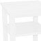 Homeroots 28" White Solid Wood Nightstand 548326 - alternate 3