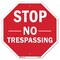 Signmission Stop No Trespassing, 6 Inch X 6 Inch, Plastic Sign OC-P-6-269 - alternate 1