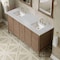James Martin Vanities Kinnsden 72" Double Vanity, Weathered Oak w/ 3 CM Eternal Jasmine Pearl Silestone Top D680-V72-WTO-3EJP - alternate 2