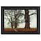 Homeroots Misty Trees Black Framed Print Wall Art 405474 - alternate 2