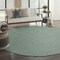 Homeroots 8' Blue And Green Round Geometric Indoor Outdoor Area Rug 552321 - alternate 2