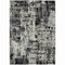 Homeroots 5' X 8' Black And Gray Abstract Washable Indoor Outdoor Area Rug 597933 - alternate 4